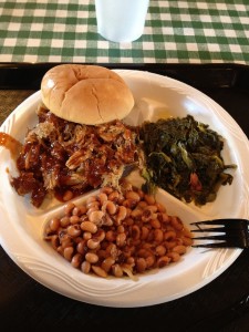 Monday Special at Chimneyville Smokehouse, Jackson, MS