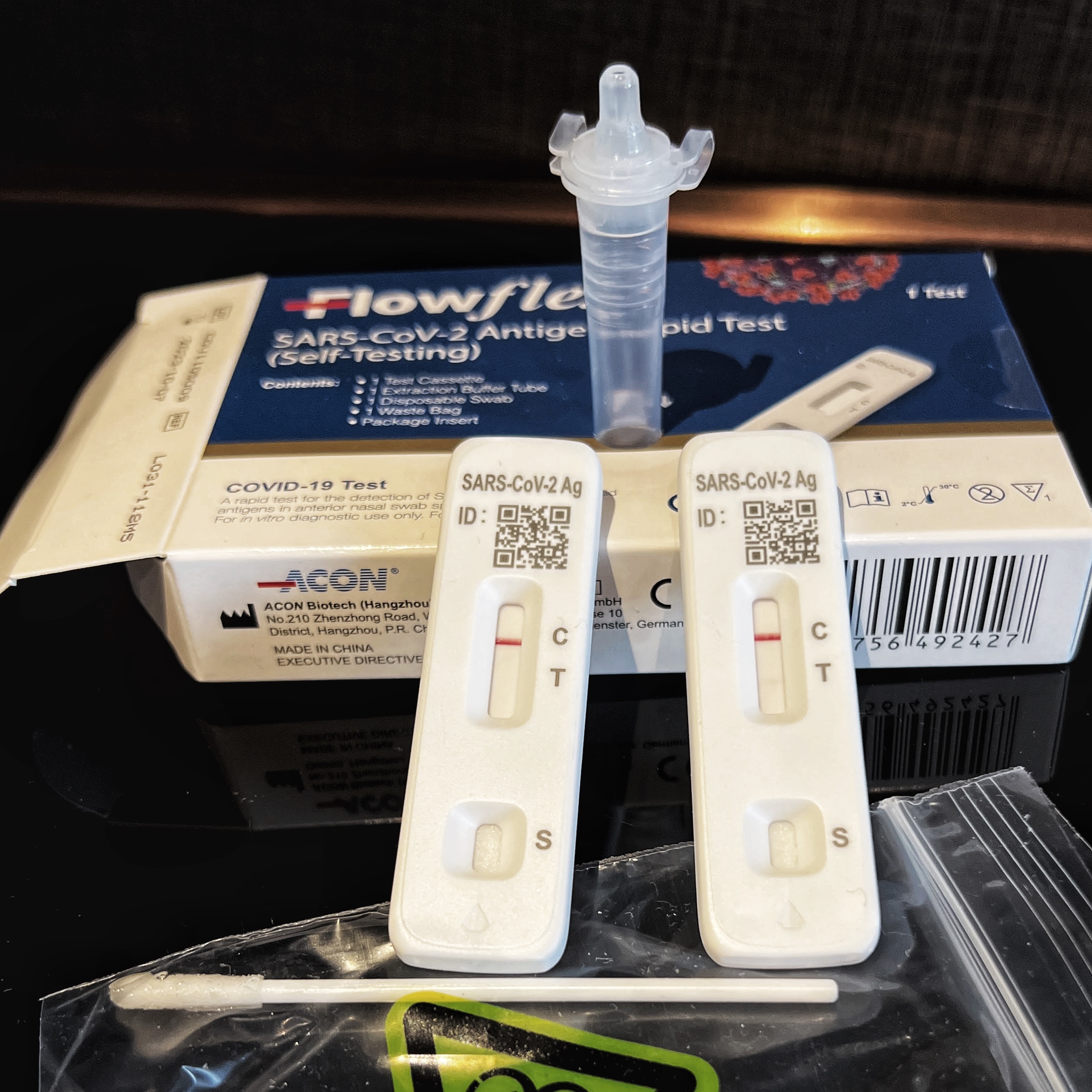 Two negative COVID rapid antigen tests